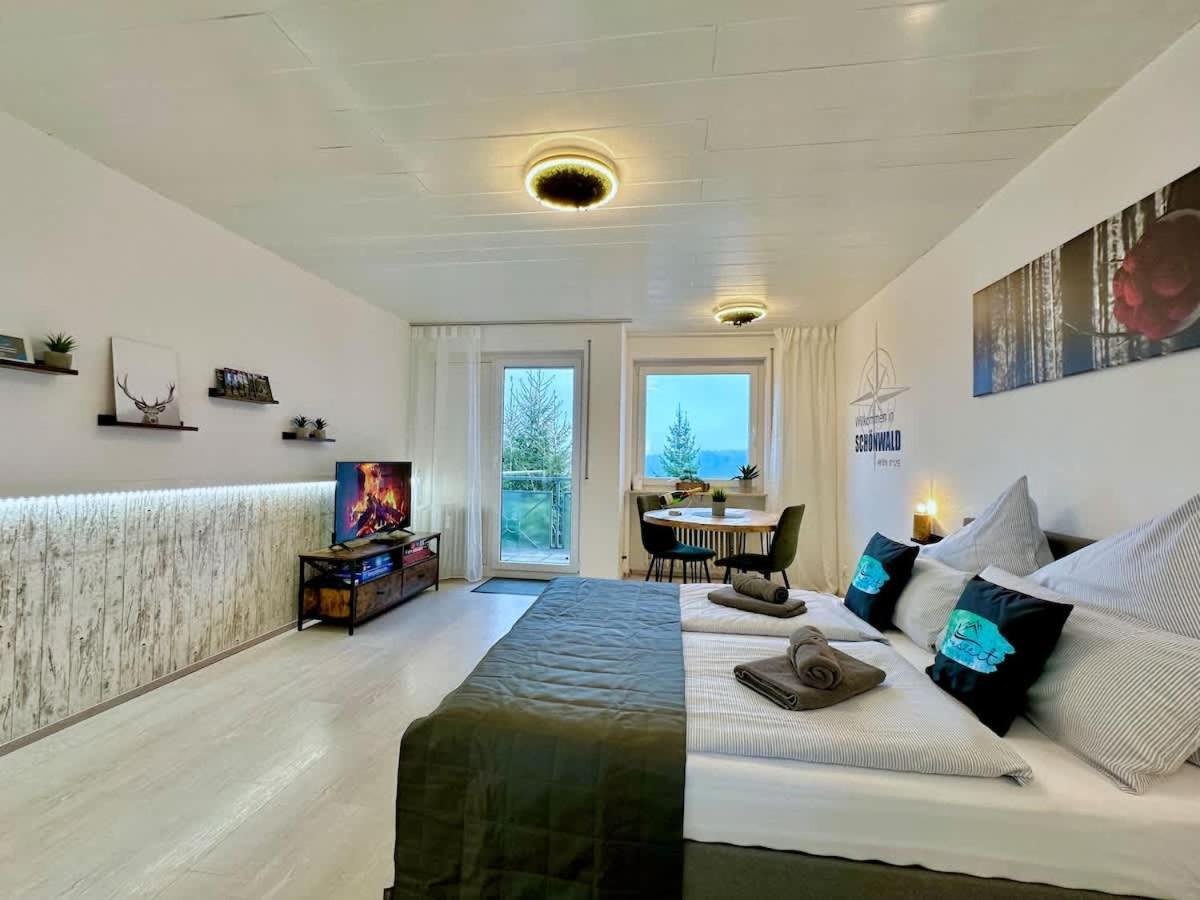 Relaxapartments Black Forest Nature Mit Beheiztem Indoor-Pool Und Sauna - Sonnenbalkon Mit Blick Ins Gruene, Schnelles Internet, Naehe Triberger Wasserfaelle, Fuer Bis Zu 2 Personen Schönwalde Kültér fotó